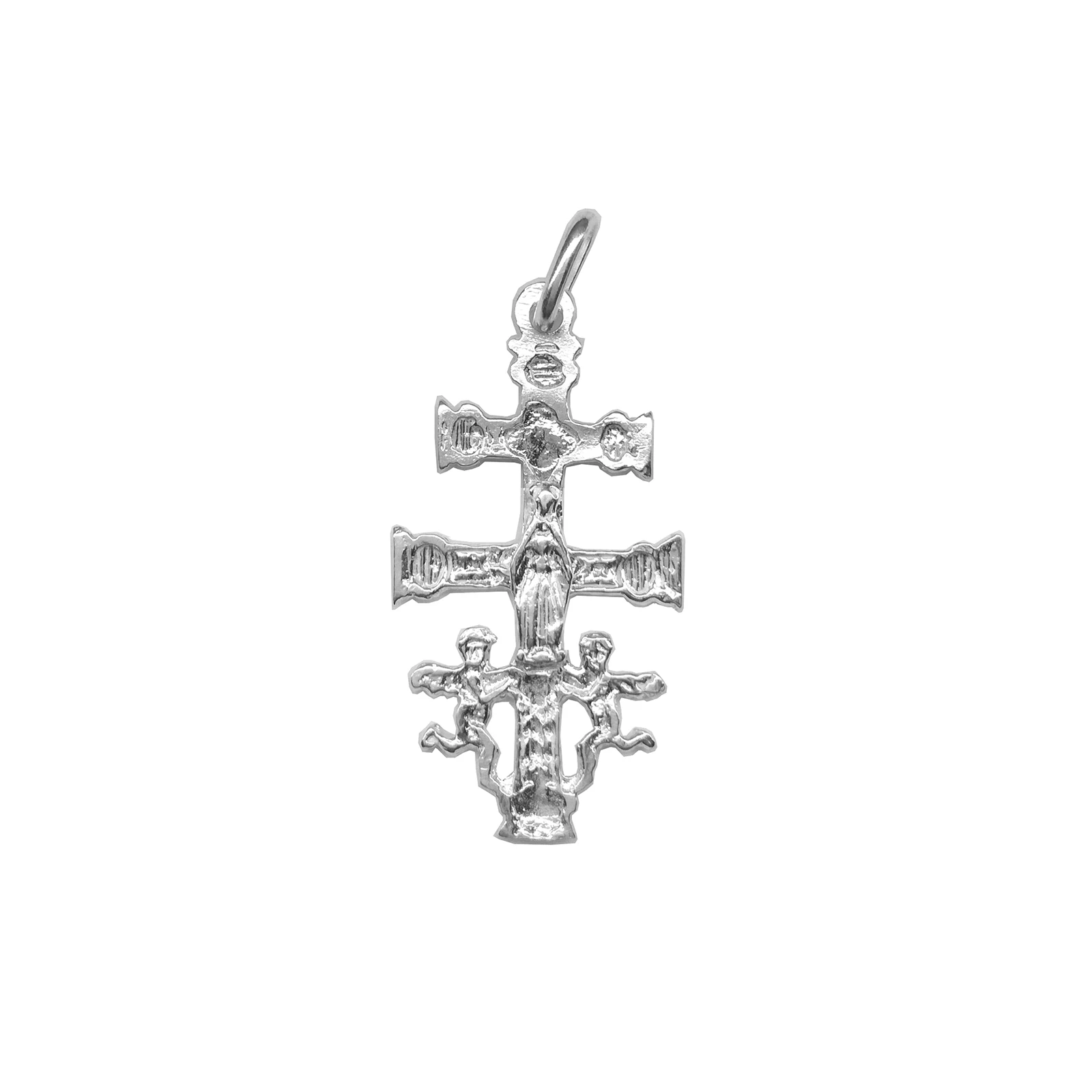 Caravaca cross in sterling silver 925m. Angels. 2,6 cm. Manufactured and shipped from Caravaca. Unisex. Ideal for gift