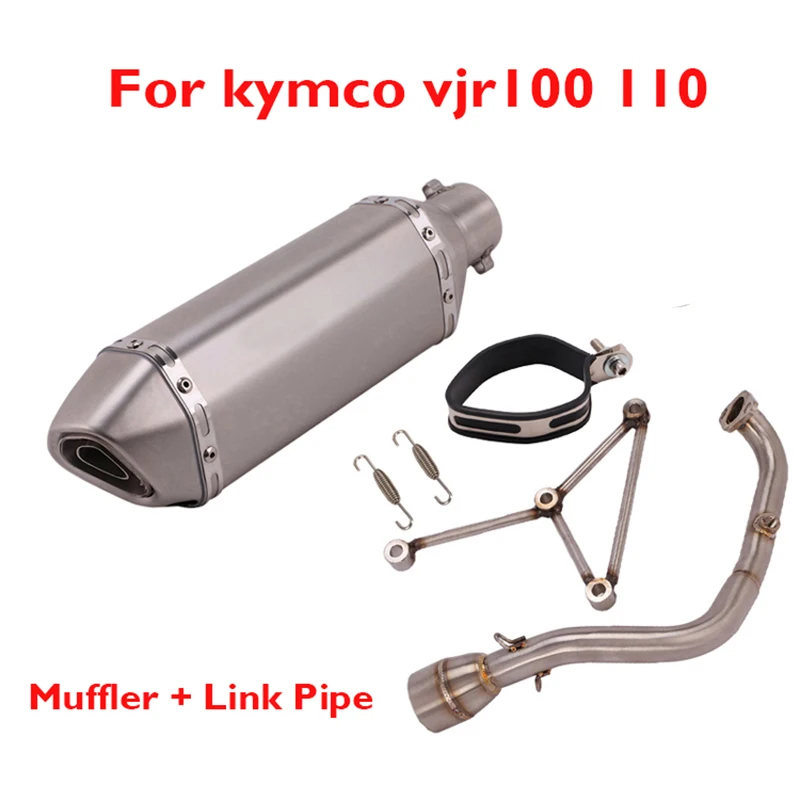 

For kymco vjr100 vjr110 Motorcycle Exhaust Pipe System Muffler Silencer DB Killer Escape Header Connection Link Pipe