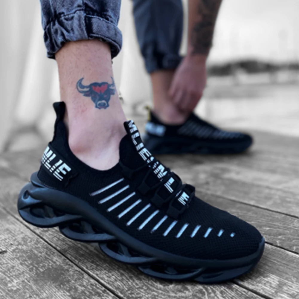 BA0602 Phantom Thick Sole Style Sneakers Black Men's Sneakers Stylish Design to Fit Your Style Made in Turkey Cheap Price