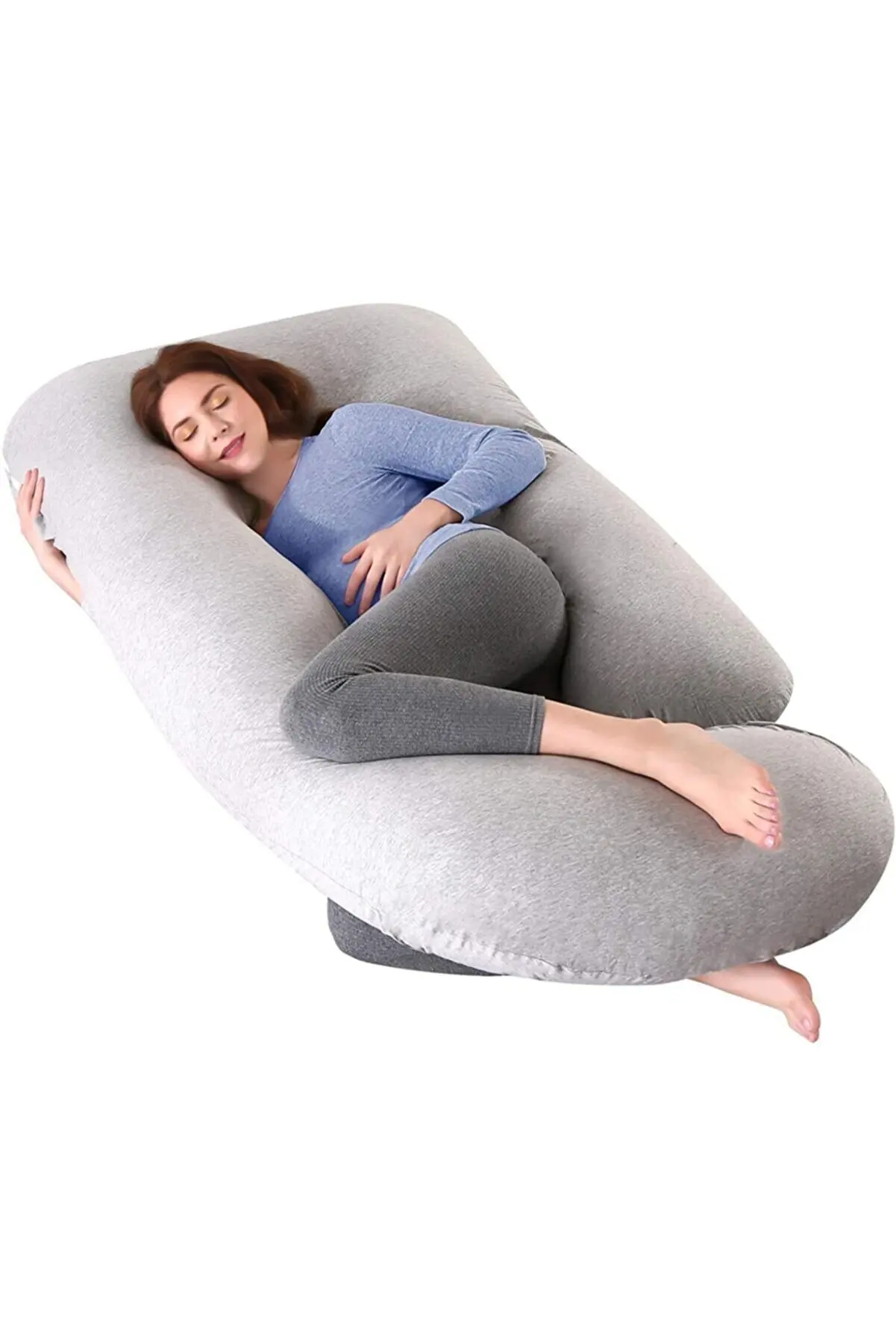 Pillow For Pregnant Pregnancy Positions U Shaped Support Full Body %100 Cotton Sleeping Maternity Adults Women Orthopedic Hug