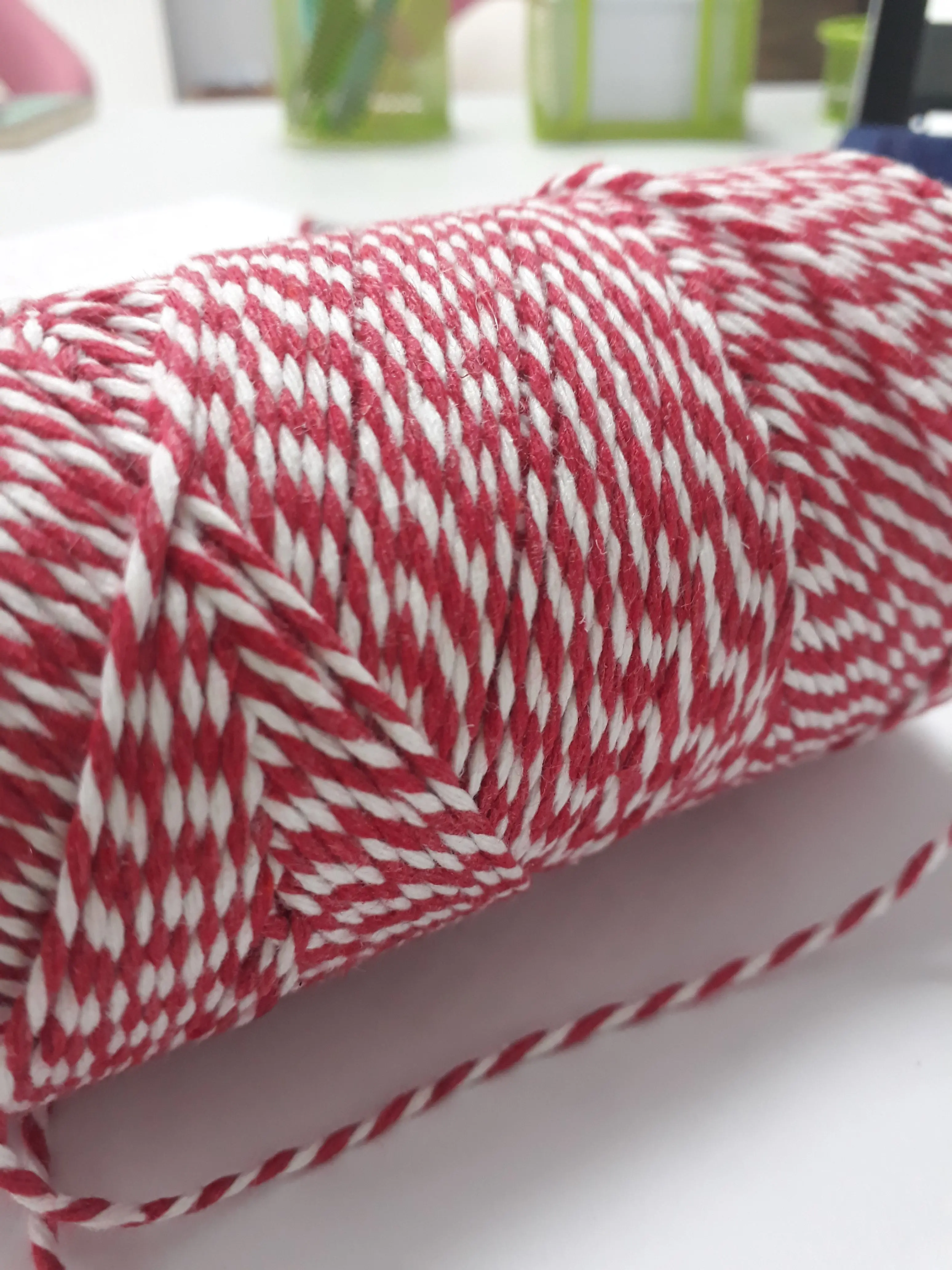 Red White Gift Wrapping Rope 200 Meters Marteniçka Rope 2022