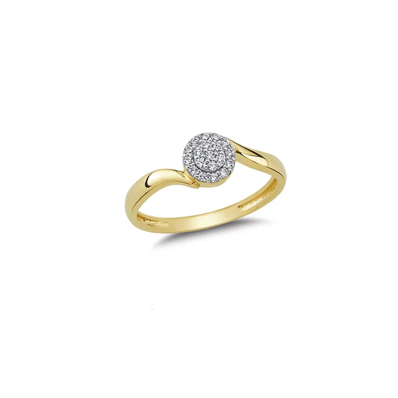 14K Solid Gold Gracious Ring for Women