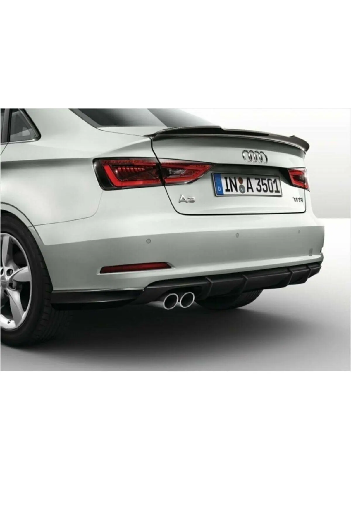 De Fibra Spoiler Audi A3 Sedan Spoiler Piano Blackb2013 2014 2015 2016 2017 2018 2019 asa traseira carro-styling auto acessório