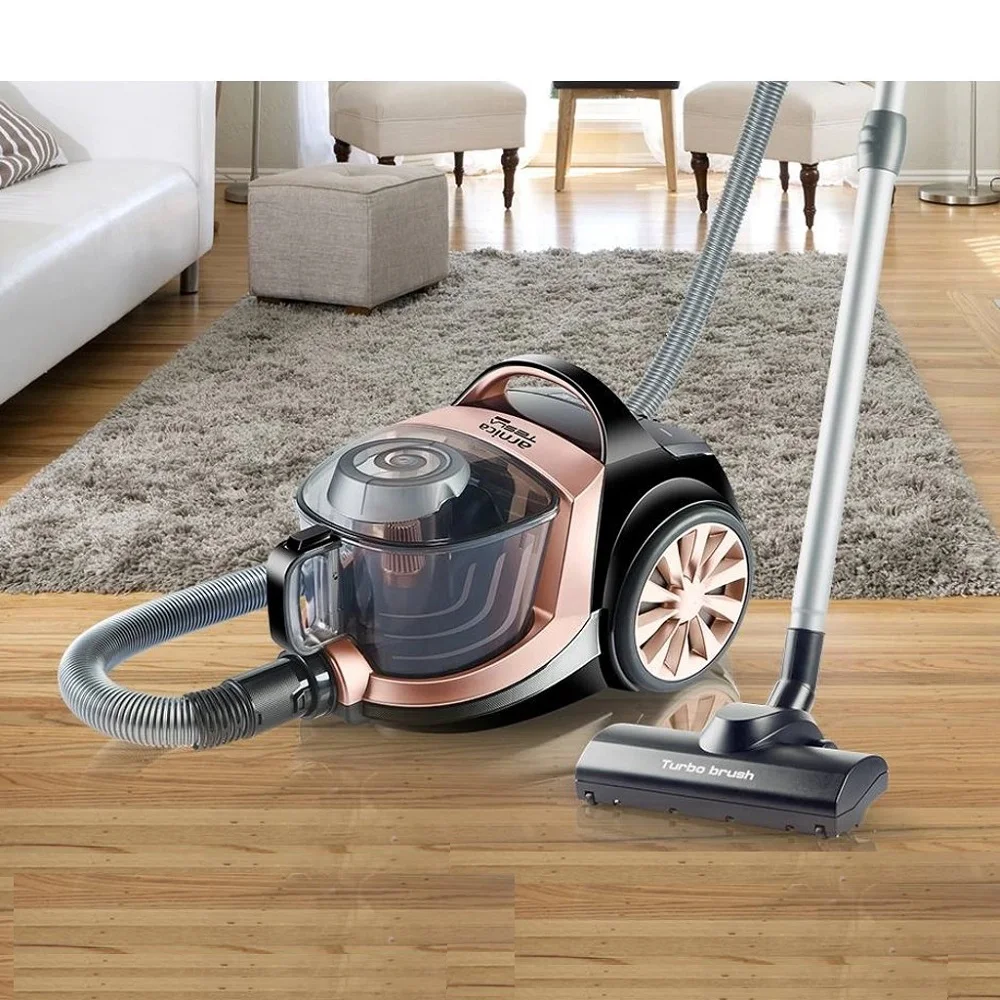 Tesla Bagless Cyclonic Dry Vacuum Cleaner 750 Watt Strong Suction Cyclone Dust Collector with HEPA Filter Sweeper