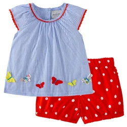 Baby Girl Clothes Set Brand Quality 100% Woven Cotton Shirt Pants Bebe Kids Clothes Set New 2024 Summer Toddler Girl Clothes Kid