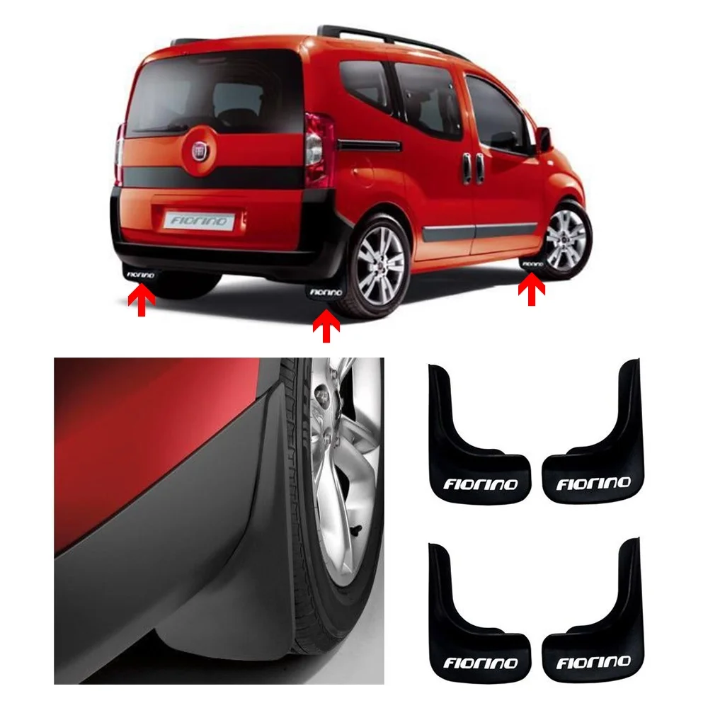 For Fiat Fiorino Mudguards 4 Pcs All Models. Flexible Plastic Mudflaps Fender A+ Quality Automotive Accessory Tuning