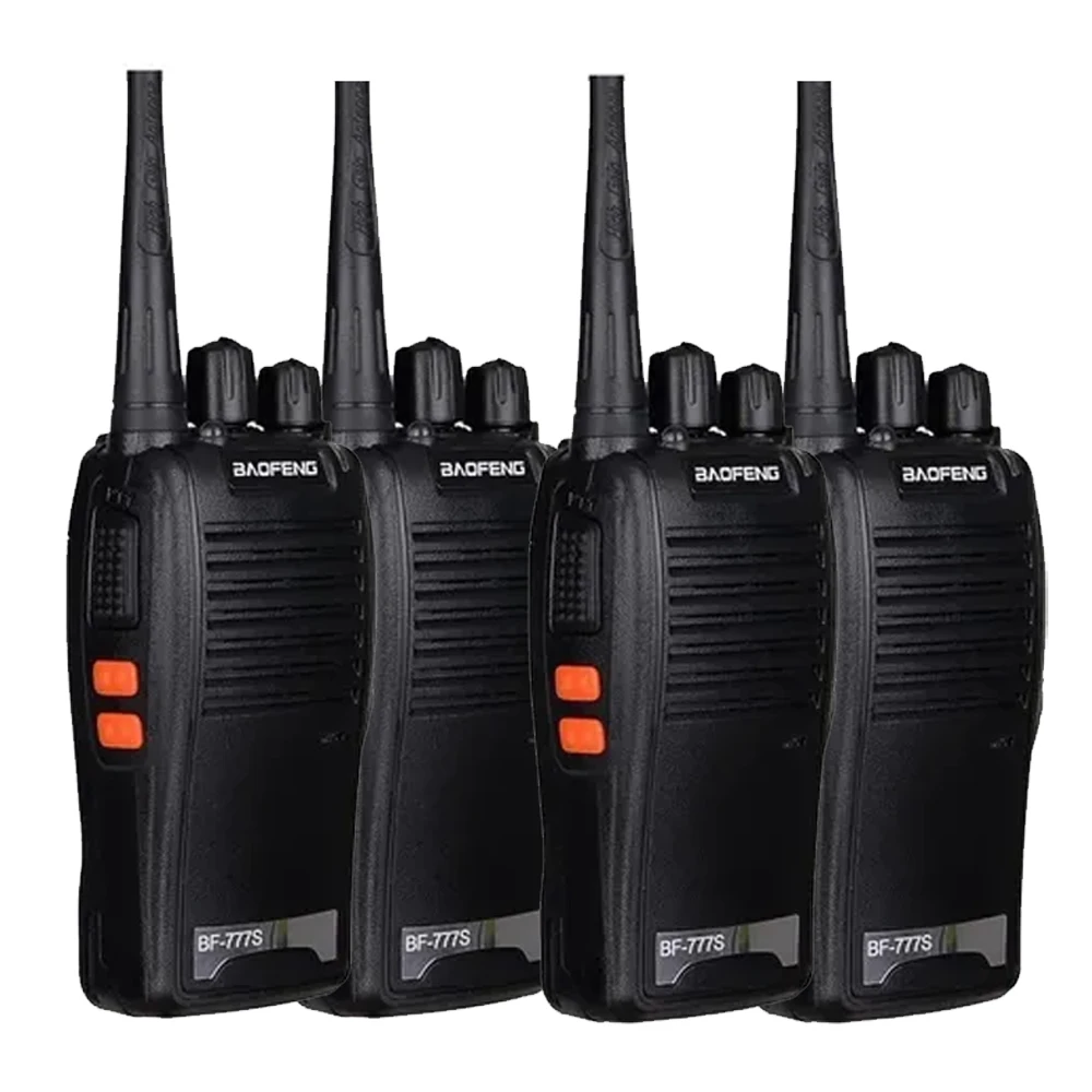 4 Radios Walkie Talkie BaoFeng professional Bf-777s communicators with headset-2 boxes with 4 units