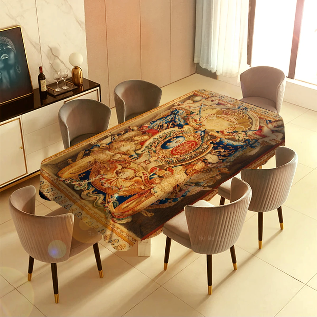 Lamoral Count Of Egmont Medieval Coat Of Arms Of William And Mary Armorial Success Figure Tablecloth By Ho Me Lili Table Decor