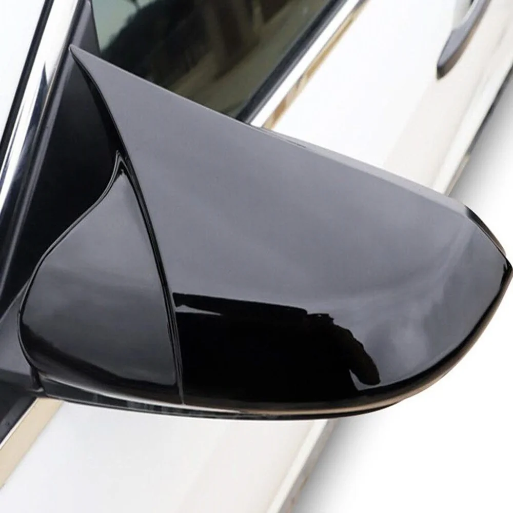 For Skoda Octavia 3 (A7) Bat Batman Mirror Cover Piano Black Between 2013-2019 A + Quality Modified Design