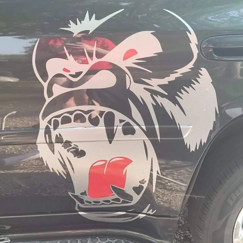 Cool Angry Gorilla Kong Car Graphic Stickers,Fashion Car Side Door Vinyl Decals Car Door Hood Side Bed Pickup SUV Sticker