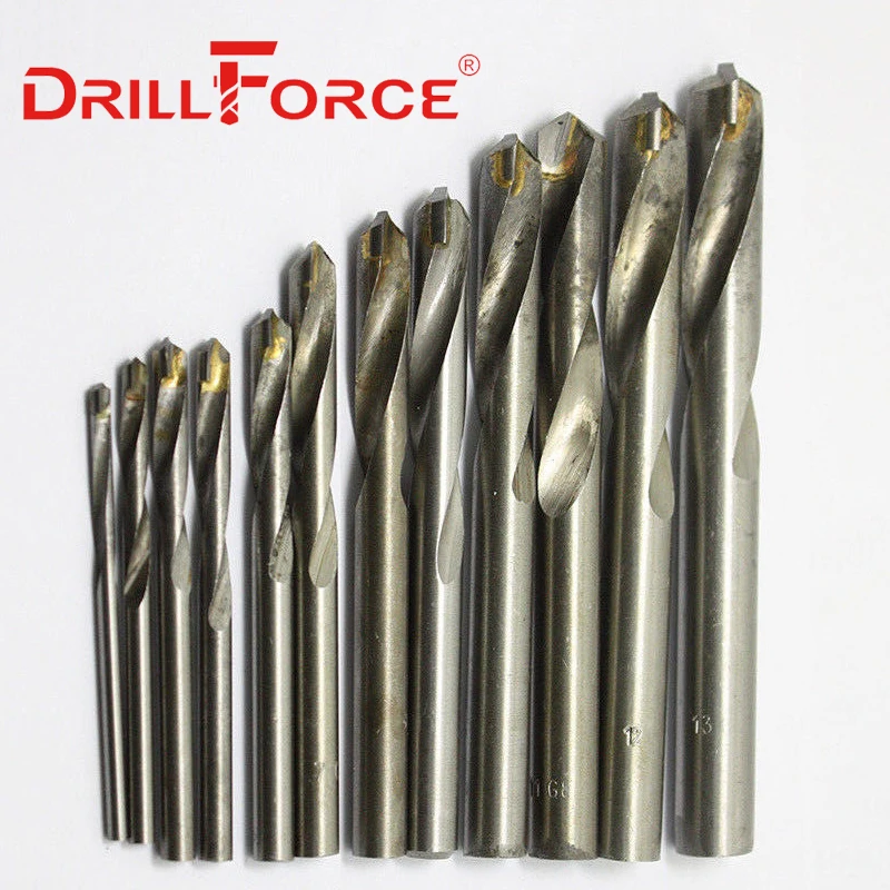 Сверло Drillforce из карбида вольфрама, биты слесарные для чугуна и алюминия, 10 шт., 3-20 мм (3/5/10/15/20 мм)