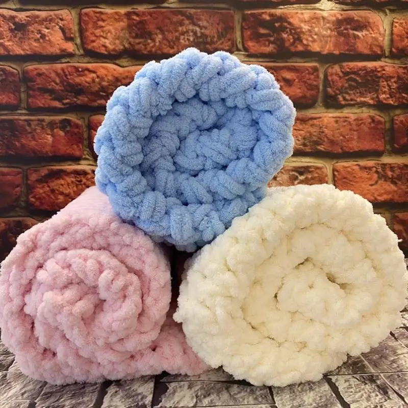 Soft Chunky Baby Blanket Alize Puffy Hand Knitted Merino Wool Super High Quality Toddler New Boy Girl Gift Swaddling HANDMADE