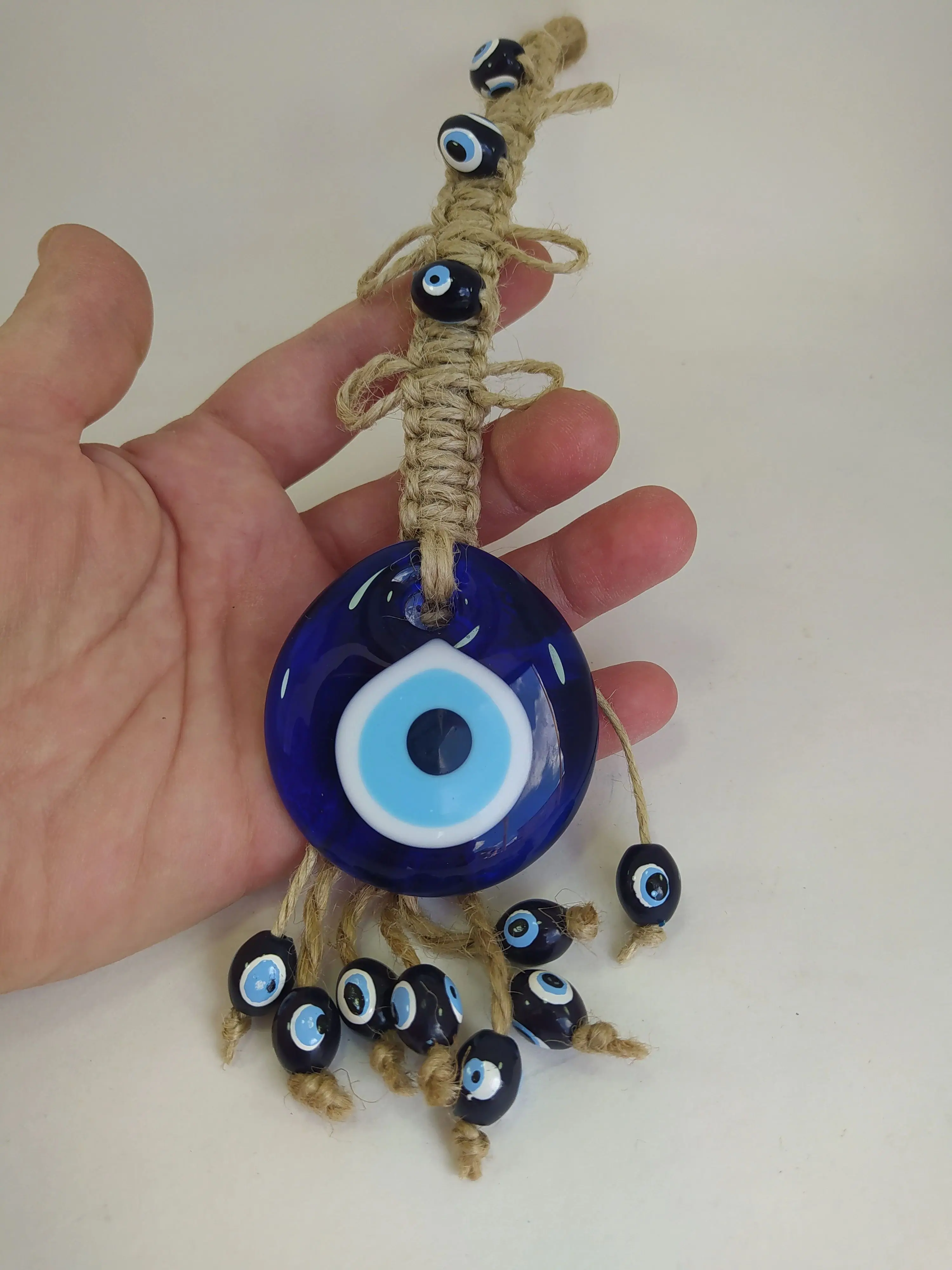 

Special Design Evil Eye 5 cm Glass Bead Pendant Charm Turkish Handmade Amulet Wall Hanging Talisman Boho Home Decor