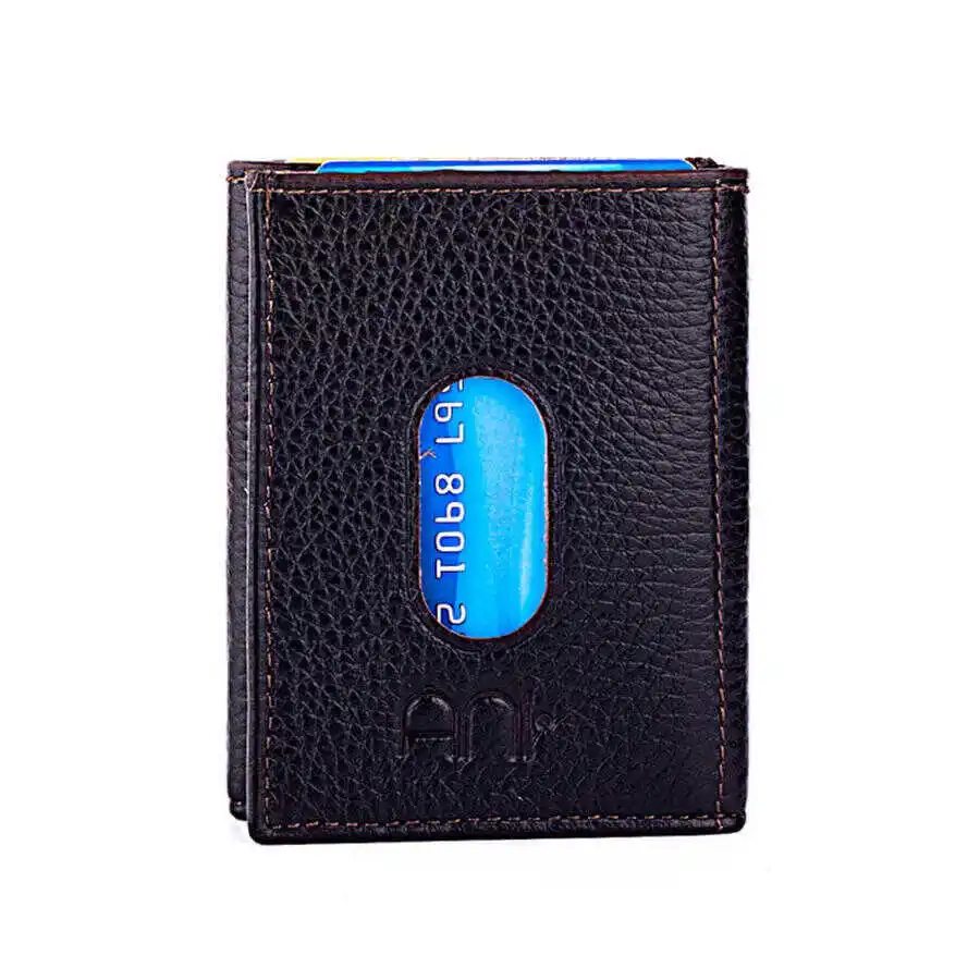 Twelve Genuine Leather Vertical Card Holder Wallet Brown Detailed Purse Casual For a Lifetime Money Pocket Good Quality Luxury