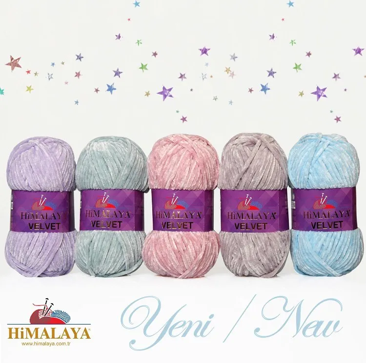 Himalaya VELVET Knitting Crochet Yarn 100g Super Soft Bulky Thick Plush Bella Chenille Baby Wool Dolphin Amigurumi Dolce Velluto