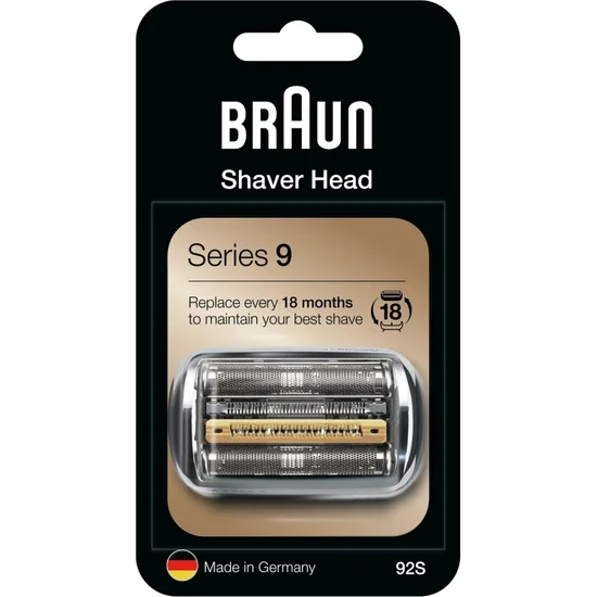 Braun 9 Series Máy Cạo Râu Đầu Thay Thế 92S (Bạc)