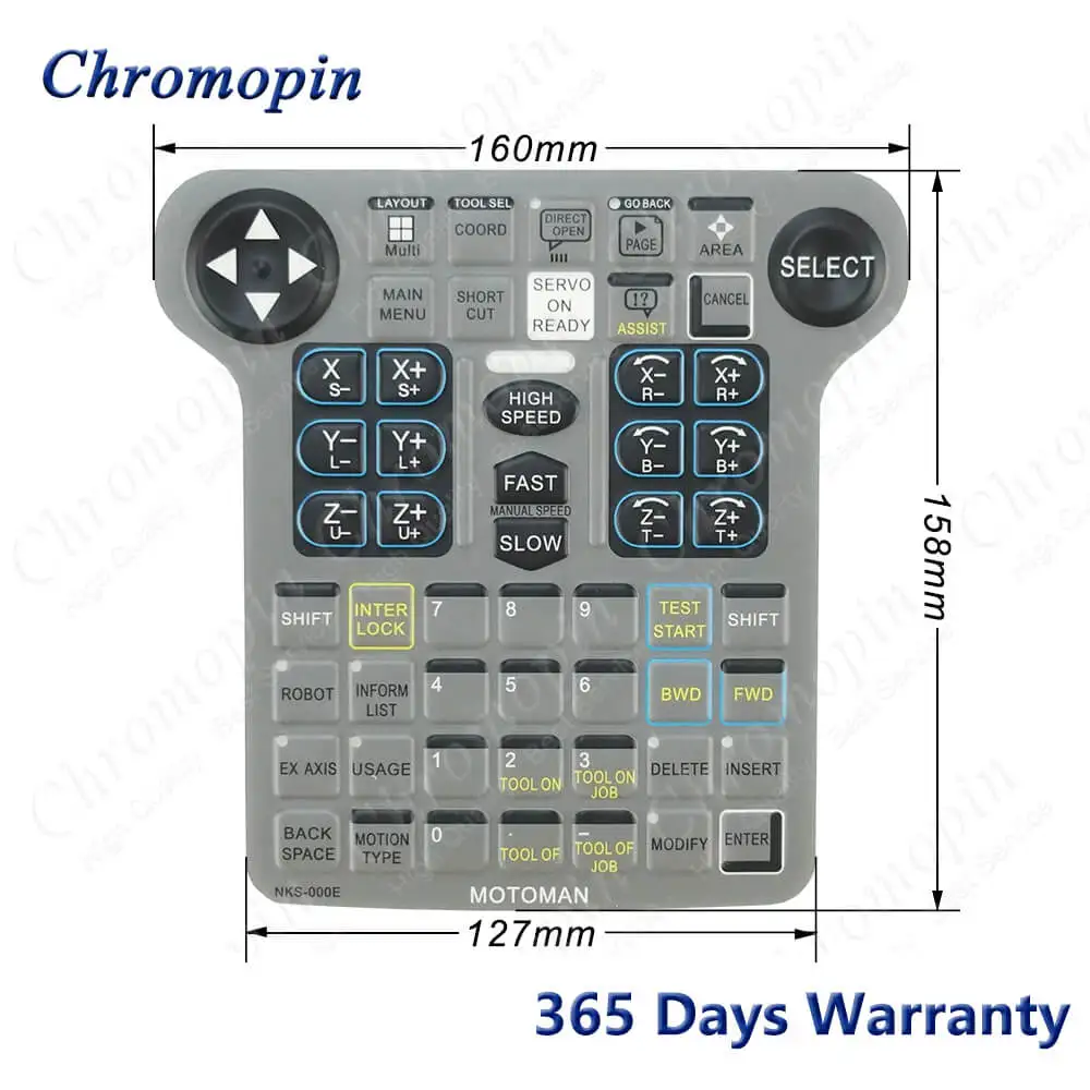 NKS-000E Membrane Film for Yaskawa MOTOMAN NX100 NKS-000E Robot Teach Pendant Membrane Overlay Foil