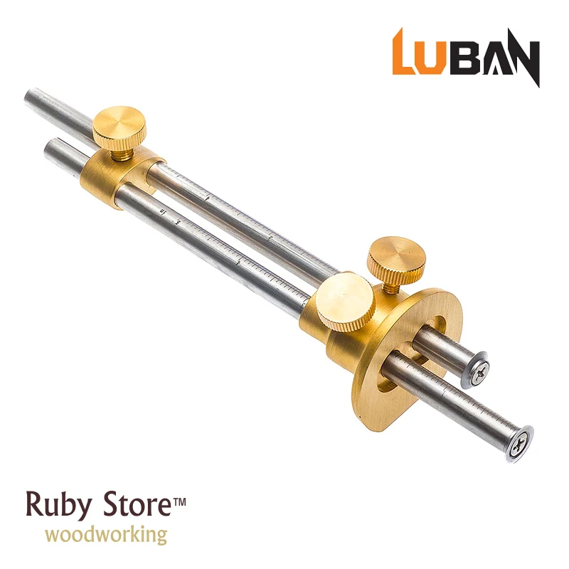 

Qiangsheng Luban Dual Marking Gauge, Mortise Gauge Wheel 150mm 6in Long, Fine Woodworking