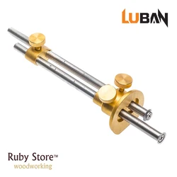 Qiangsheng Luban Dual Marking Gauge, Mortise Gauge Wheel 150mm 6in  Long, Fine Woodworking