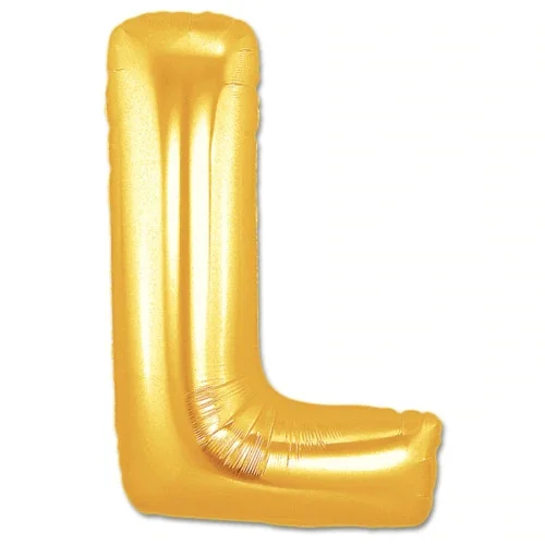 

L Letter Foil Balloon Gold Color 40 Inches 435461408