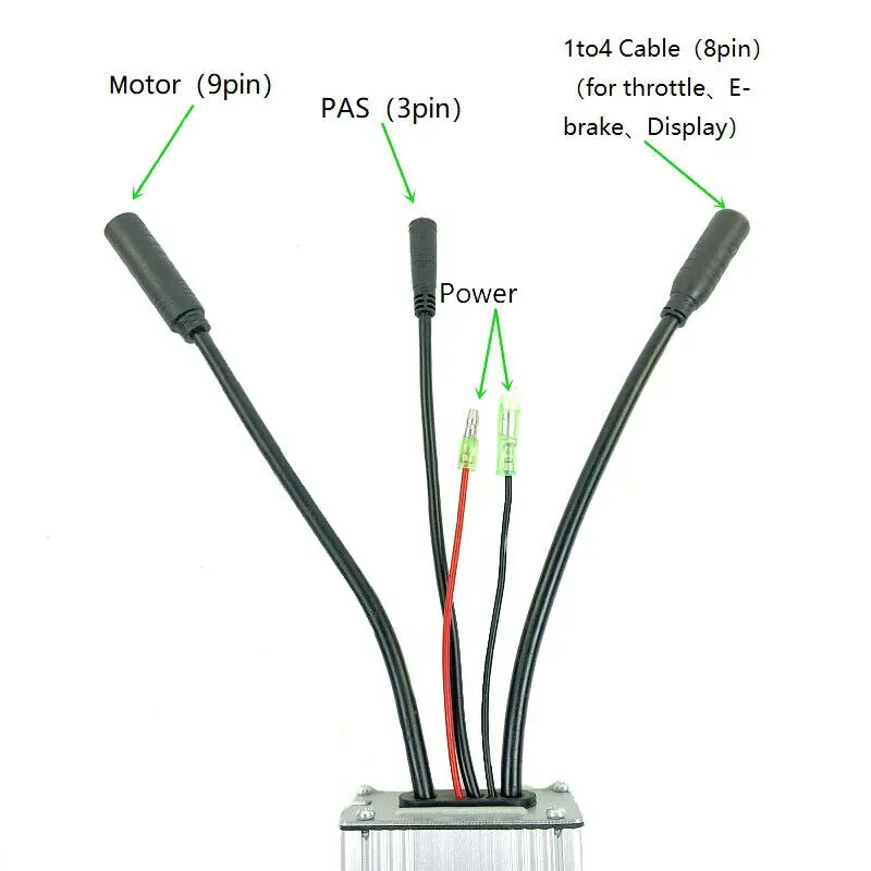 Electric Bicycle Controller 48V 36V 17A for 250W 350W Brushless Motor Waterproof KT Controller Squarewave Bike Controller