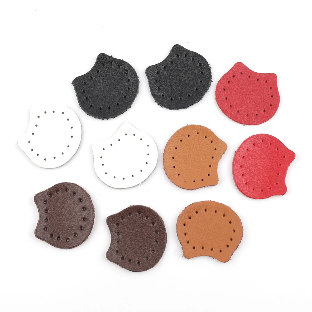 3.8*3.2cm Leather Patch for Bag Decor Repairing Genuine Cow Leather Sewing Bear Patches Scrapbook Fabric badges Bag Accessories