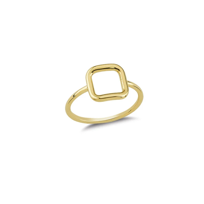 14K Solid Gold Classy Ring for Women