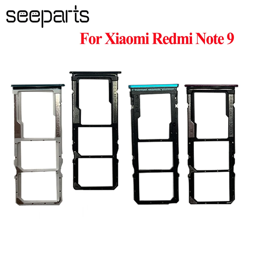 

Sim Tray Holder For Xiaomi Redmi Note 9 Card Tray Slot Holder Adapter Socket Repair Parts For Redmi Note9 Sim Tray Holder