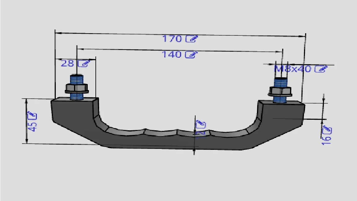 Maniglie per ponti ELESA RG-1S.140.84 |