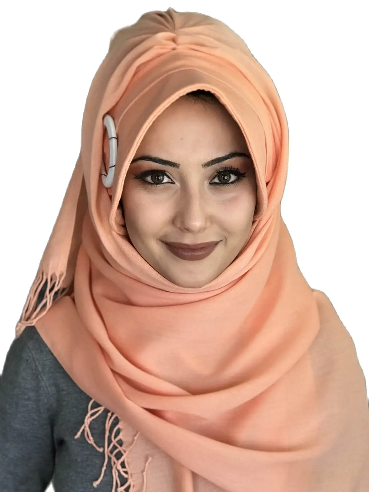 New Fashion 2021 Muslim Hijab Islamic Clothing Turban Bone Spring Summer Season Foulard Scarf Orange Buckle Woman's Hat Shawl