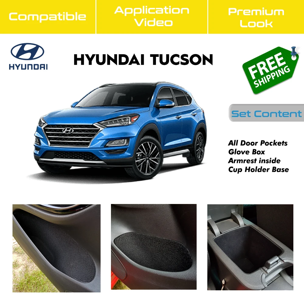 Comfort Set For Hyundai Tucson-Insulation and Suitable Items Fabric coating -- Laser cut