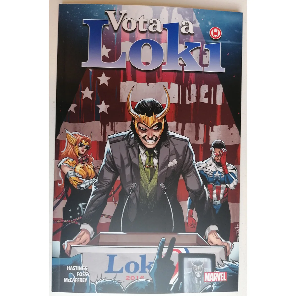 MARVEL votes LOKI , ED. PANINI, year 2021, author HASTINGS, comic BOOK Spanish, TEBEO, MARVELS