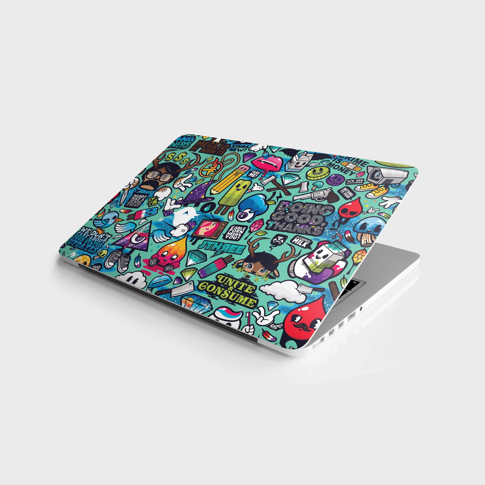 Sticker Master Sticker Bomb 3 Laptop Vinyl Sticker Skin Cover For 10 12 13 14 15.4 15.6 16 17 19 