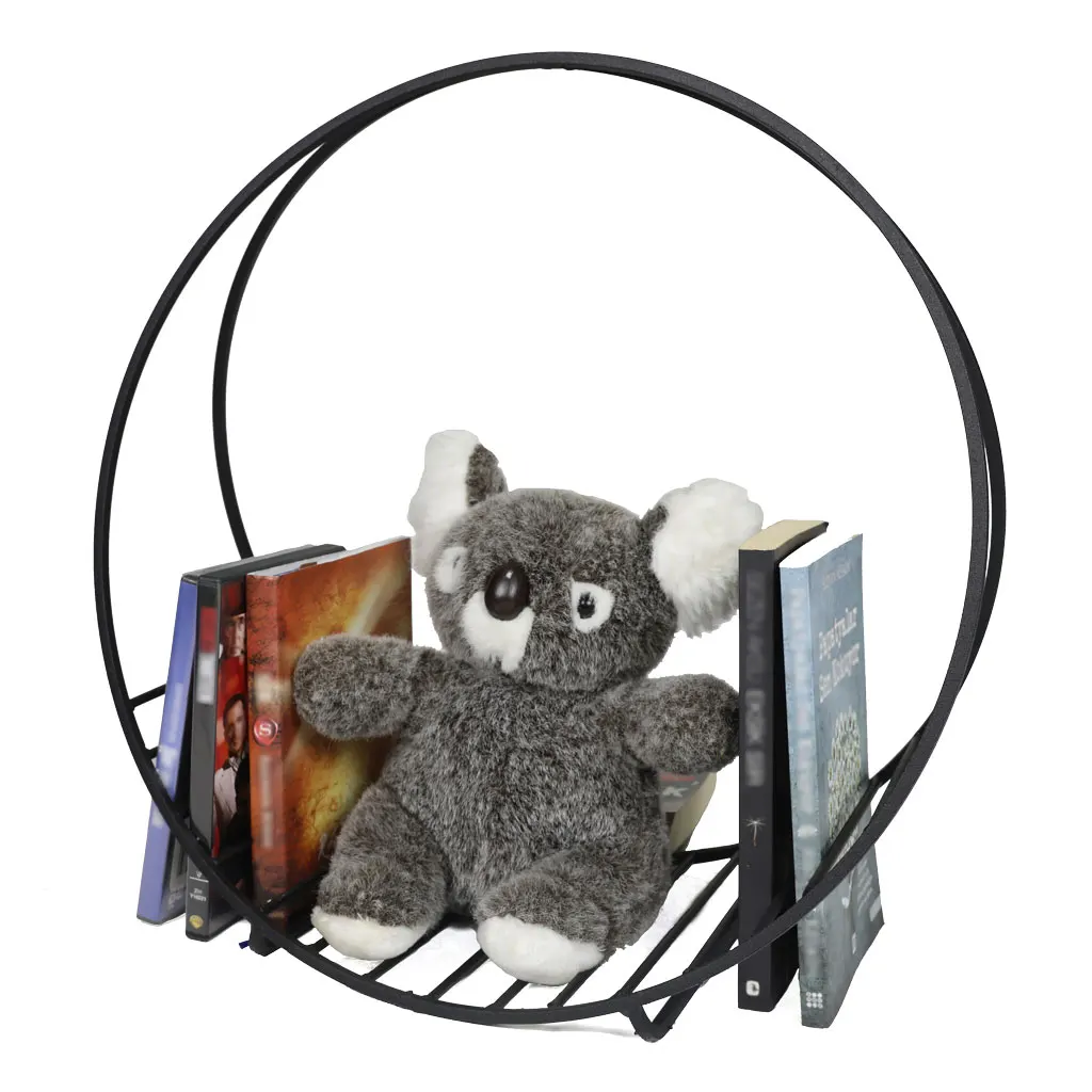 Logam Dergilik, Rak Buku Model Kotak Dekoratif Rak Buku Tempat Logam Vinil Rak Catatan WD06