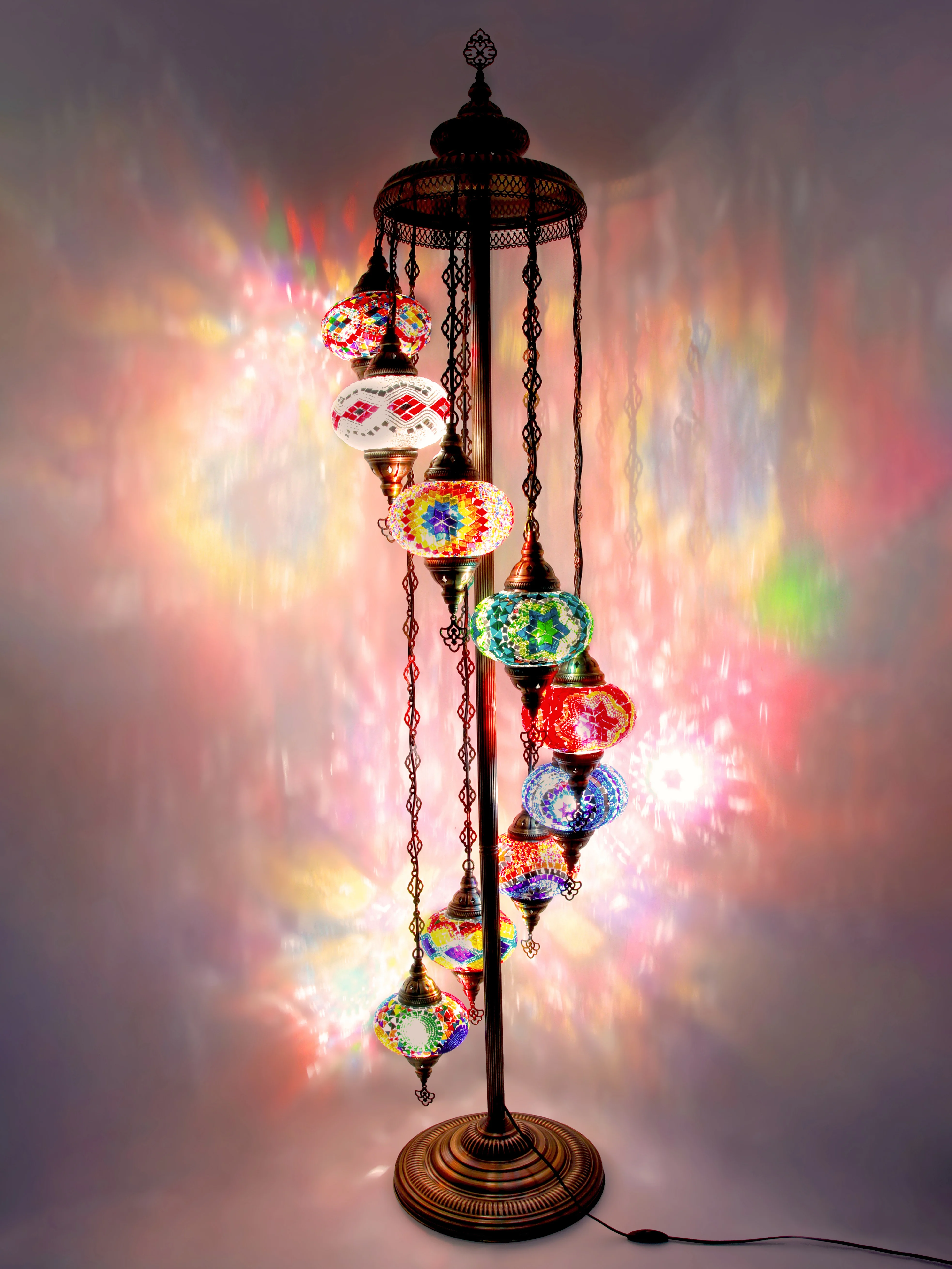 Turkish Mosaic Floor Lamp 11 Variations.