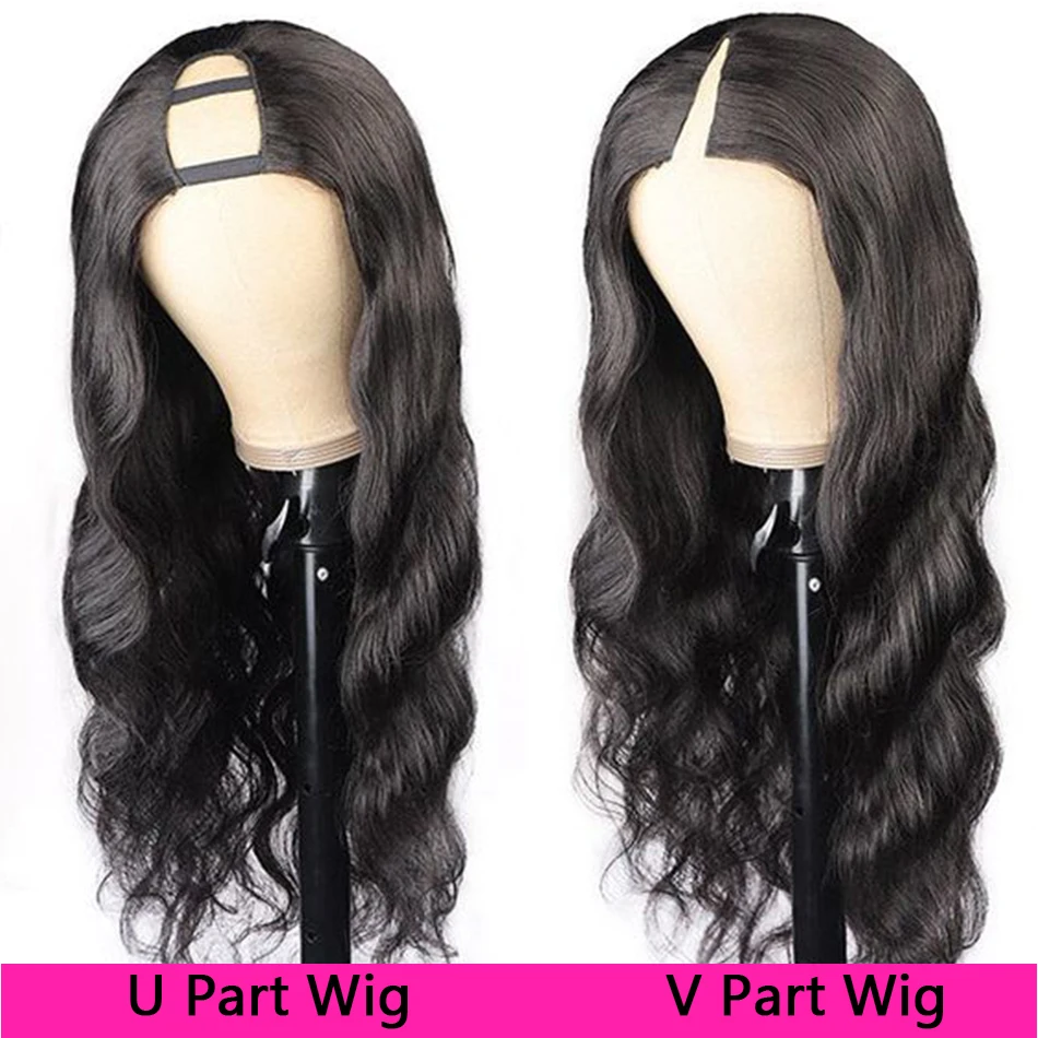 Body Wave Human Hair Wigs Glueless Wig Human Hair Ready To Wear U part Wig Human Hair V Part Brazilian Wigs On Sale Glueless