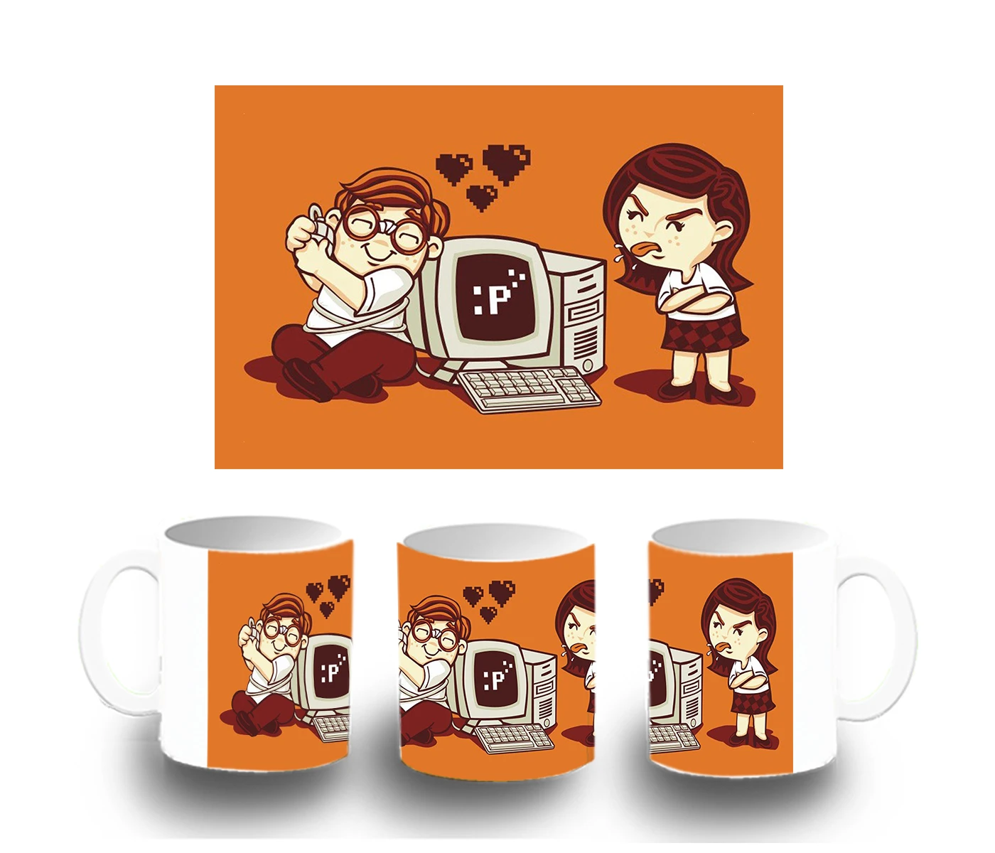 Plastic CUP LOVE FOR THE PC plastic mug