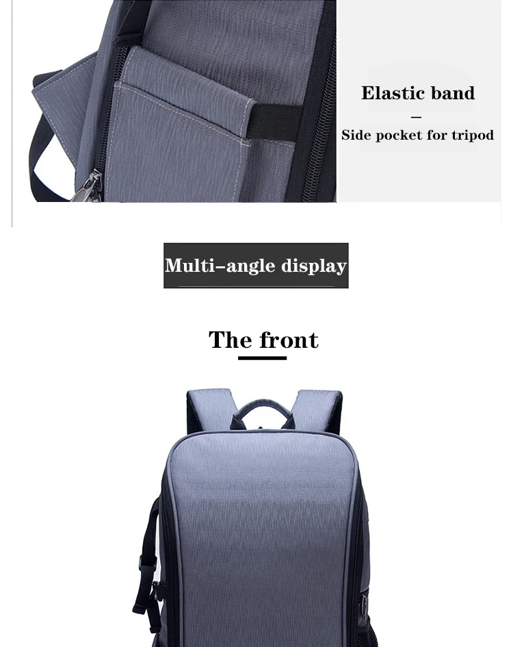 JINNUOLANGRucksack mit großem Fassungsvermögen, Kamerarucksack, wasserdichter Fotorucksack, multifunktionale Reisedrohne, Fotografie, N – Detail 18