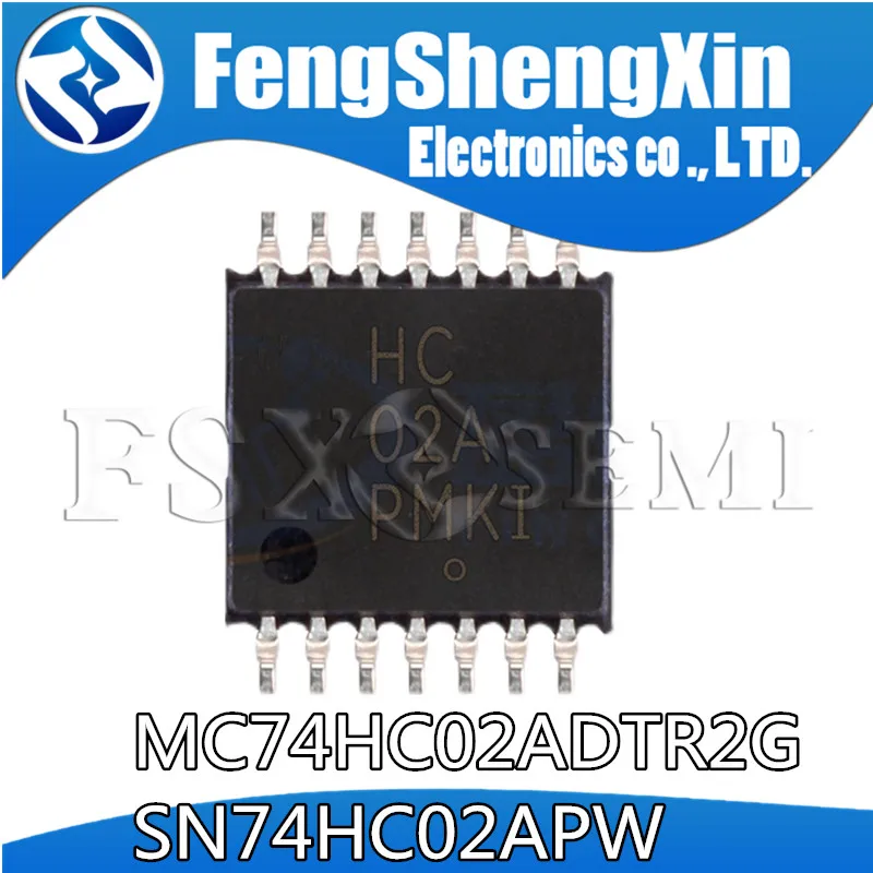 

10pcs MC74HC02ADTR2G HC02A TSSOP14 SN74HC02APW SN74HC02APWR Auto computer board repair chip