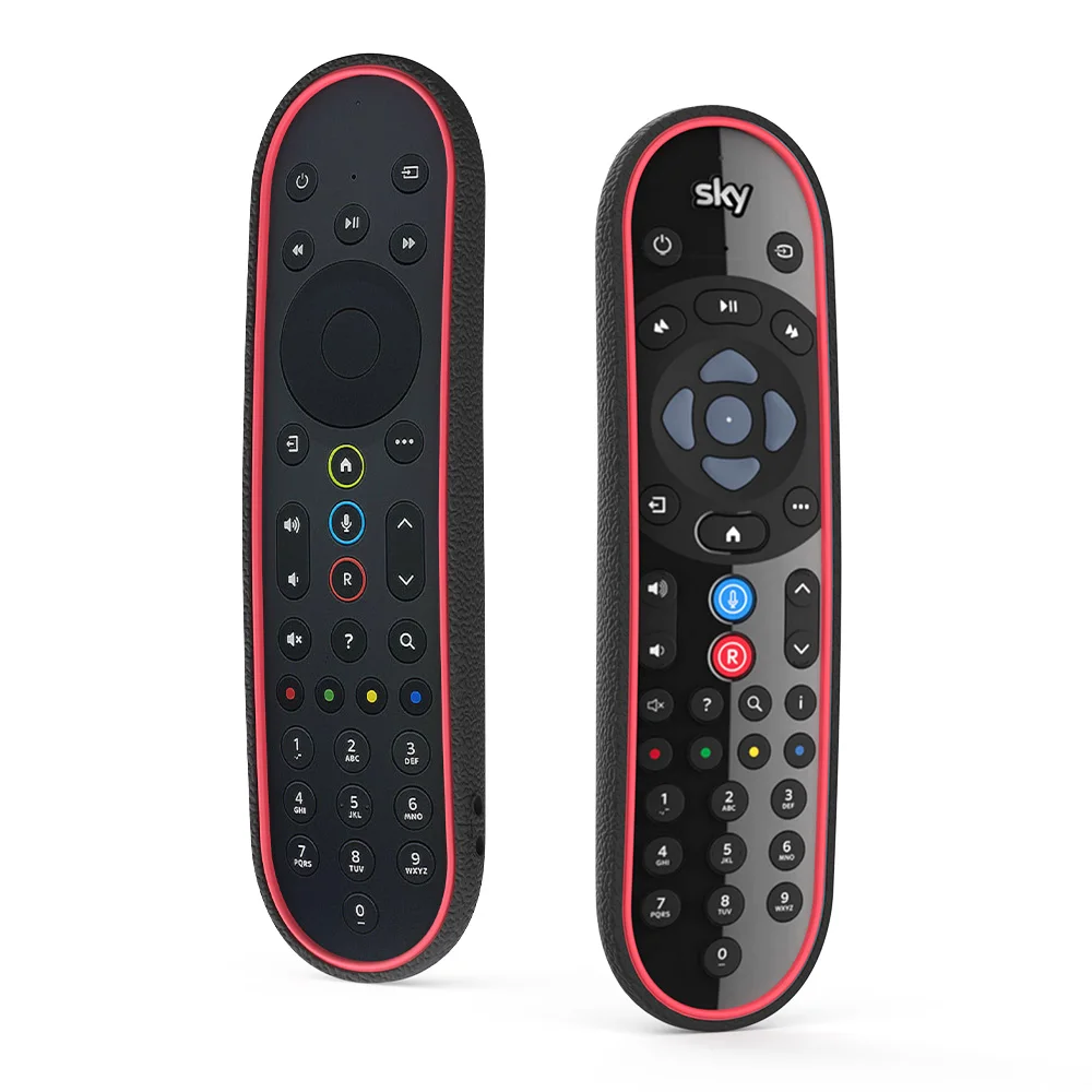 SIKAI 2 Custodie In Silicone Per Telecomando Sky Q Touch – Cover Antipolvere E Antiurto, Colore Verde Fluorescente, Con Cordino Anti-Smarrimento