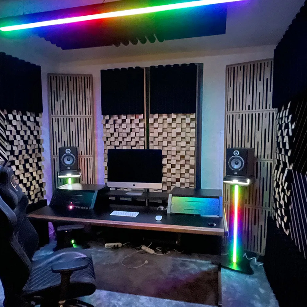 BASSTRAP PRO60 - Acoustic Panel 60x60cm Music Studio diffuser Soundproof Foam & Wood