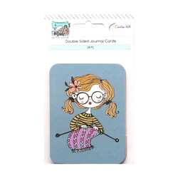 Creative Path Cute Little Girl Decorative Journal Cards Double Sided Small Cardboard Scrapbooking Cards For Crafting Card Making