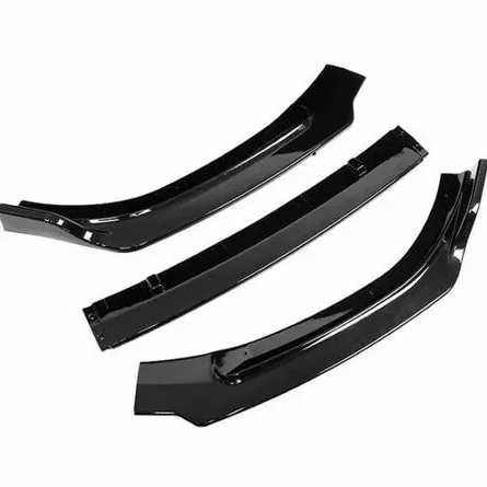 For Peugeot 308 2006-2013 Front Bumper Lip BodyKit Spoiler Splitter Diffuser 3pcs HighQuality ABS Plastic Professional Universal