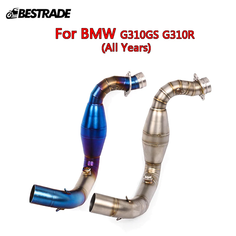 

Motorcycle Header Pipe For BMW G310GS G310R All Years Exhaust Front Link Connect Tube Stainless Steel Tube Slip On 51mm Mufflers