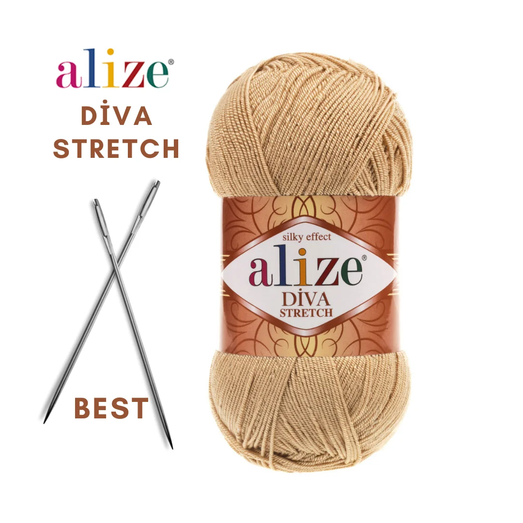 

Alize Diva Stretch Yarn Bikini Elastic Swimsuit Lingerie DIY Crochet Soft Blanket Shawl Sweater Cardigan Knitting Acrylic Yarn