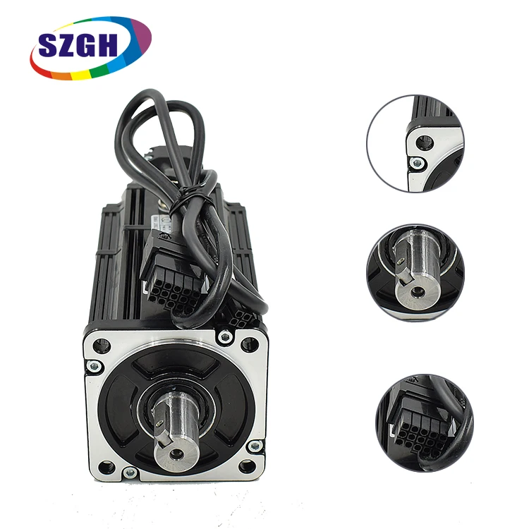 Servomotor de CA de alta precisión, 2,3 kW, 15Nm, 2300w, con freno para solución CNC, codificador Tamagawa