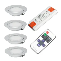 Minifoco LED de 3W, 5W y 7W para interiores, lámpara de punto oculto IP65 para techo de baño, luz descendente delgada de 12V, transformador delgado para armario