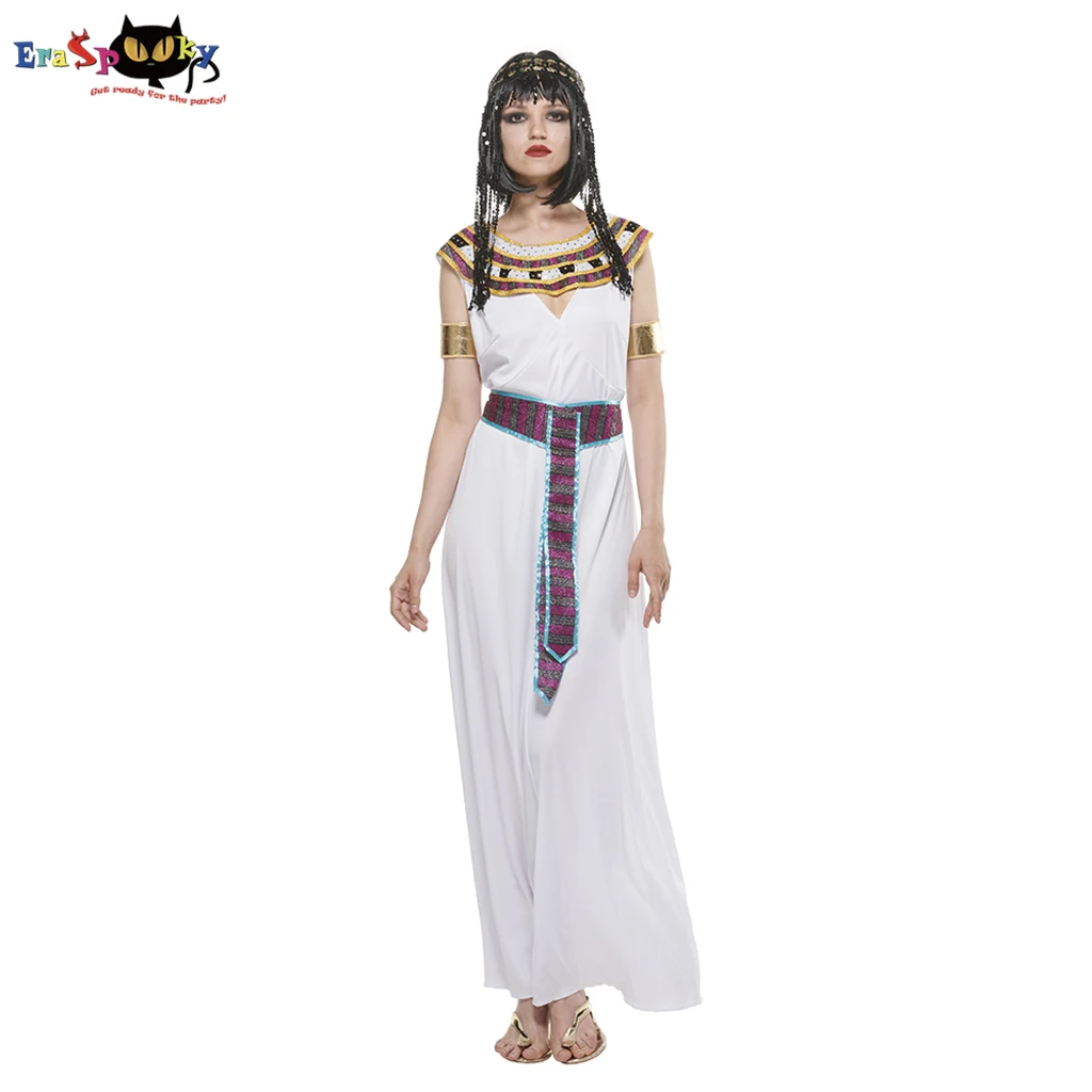 Eraspooky Egyptian Queen  Costume Women Halloween Costume For Adult Queen of Egypt Fancy Dress Costume