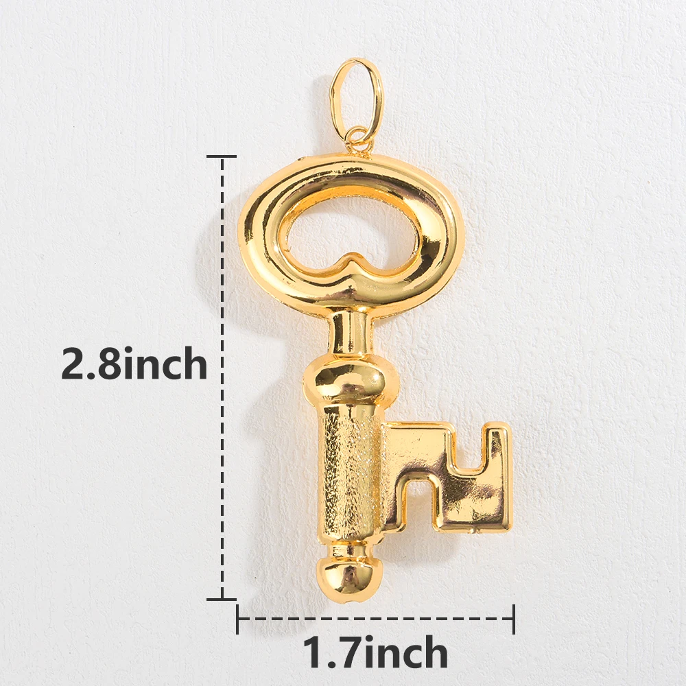 Beliebter Anhänger Afrika-Karte Halskette für Damen und Herren Vergoldet Großhandel Mode Stapelbarer Schmuck Tägliches Tragen Party-Geschenk – Detail 11