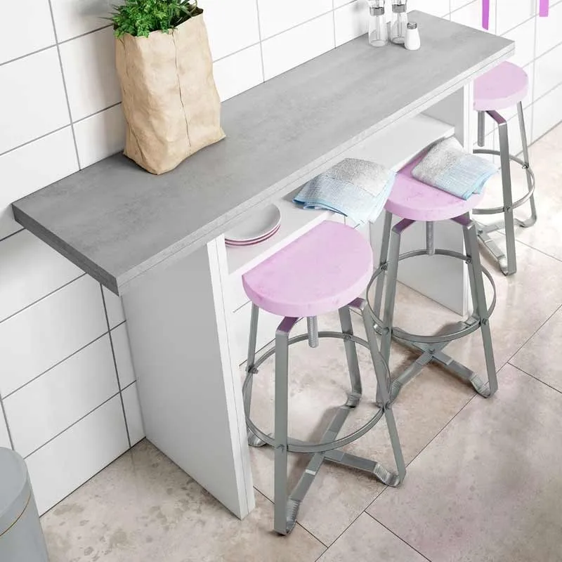 Drop-down console table, extendable kitchen table open book type. Closed table measures: 77x120x35 cm